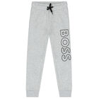 Boys Grey Logo Joggers, 3, hi-res