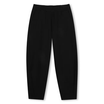 Girls Black Logo Joggers