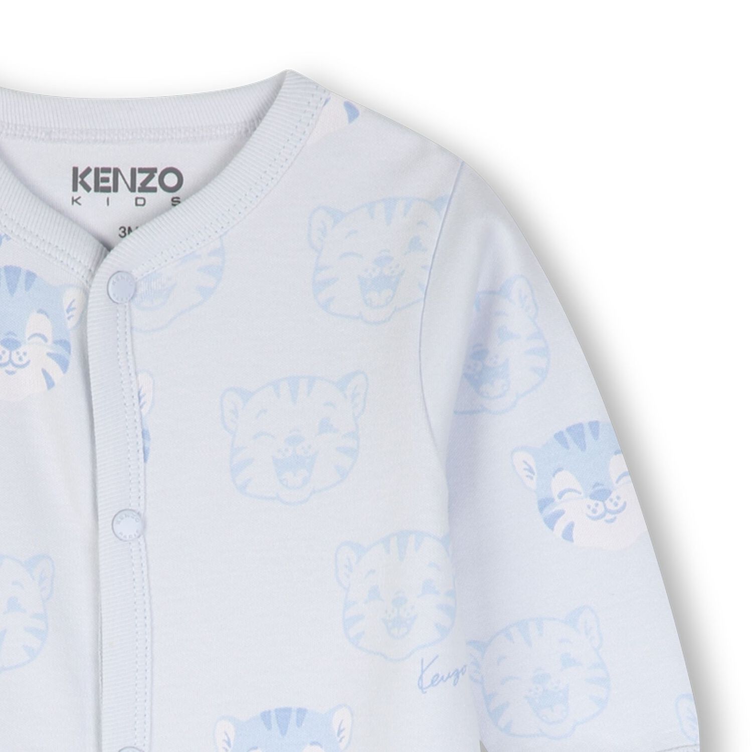 Baby Boys Blue Tiger Logo Romper Gift Set, 1, hi-res