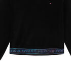 Girls Black Logo Sweatshirt, 1, hi-res