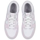 Girls White & Pink Dunk Low Trainers, 5, hi-res