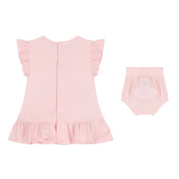 Baby Girls Pink Floral Shorts Set