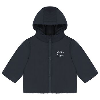 Younger Navy Blue Tiger Hooded Younger Jacket