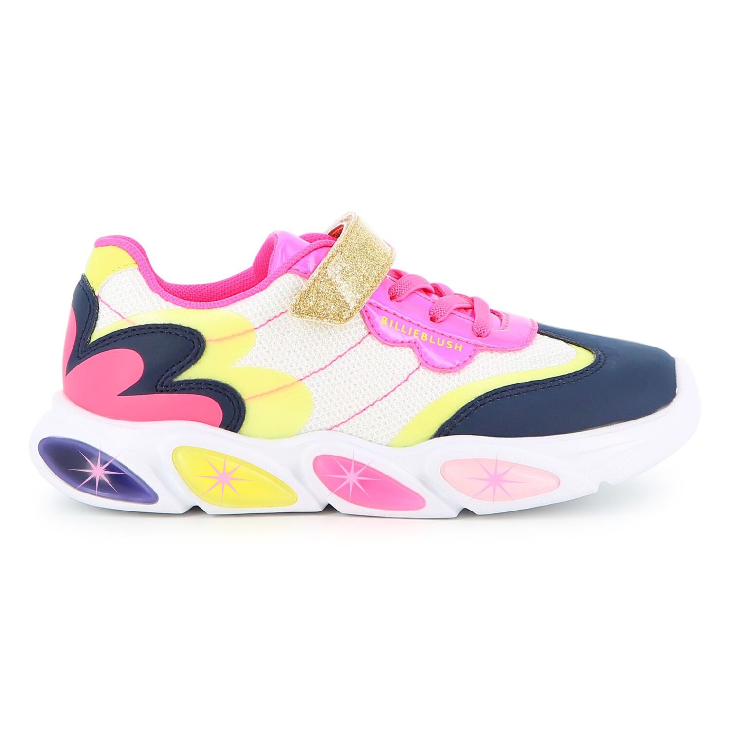 Girls Multi-Coloured Logo Trainers, 1, hi-res