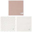 White & Beige Baby Muslin Swaddles (3-Pack), 1, hi-res