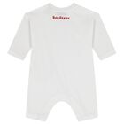 White Thomas Bear Baby Romper, 1, hi-res