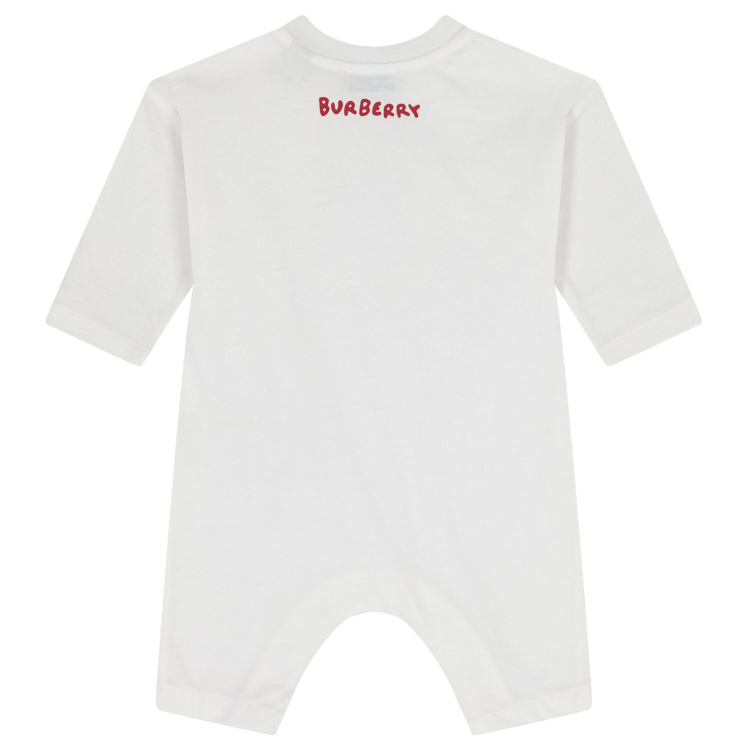 White Thomas Bear Baby Romper, 1, hi-res