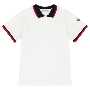 Boys Ivory Logo Polo Shirt