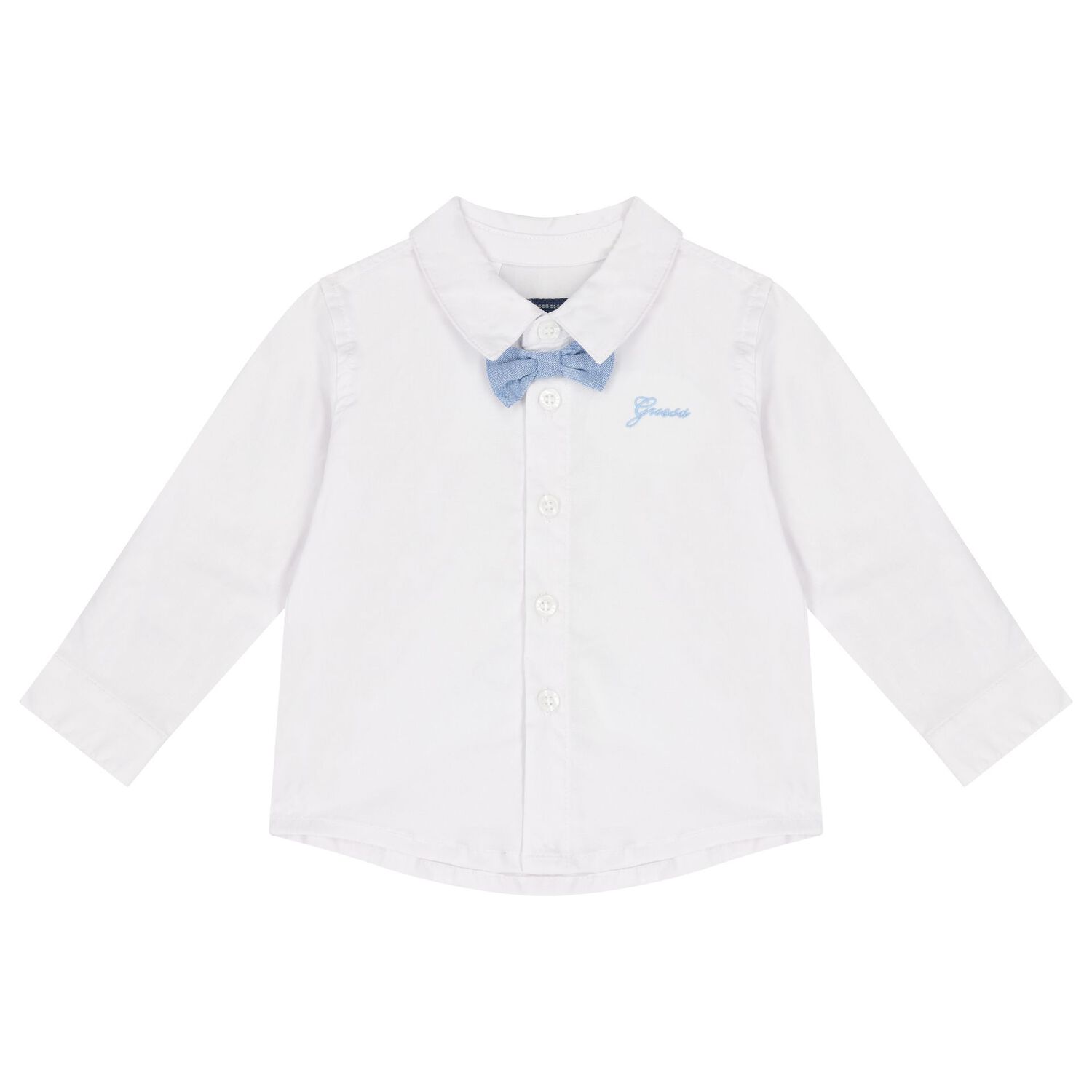 Yonger Boys White & Blue Logo Shorts Set, 1, hi-res