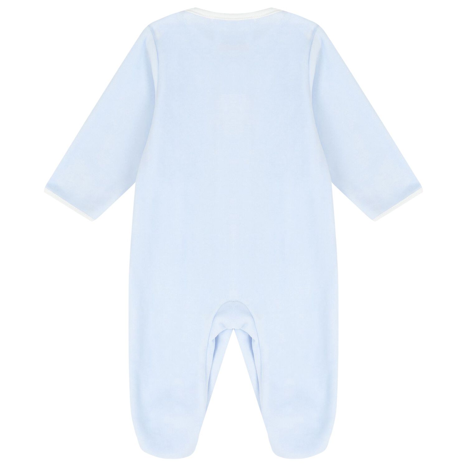 Baby Boys Blue Teddy Bear Babygrow, 1, hi-res