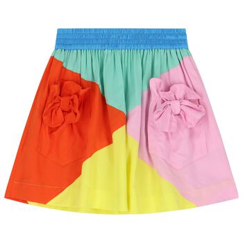 Girls Multi-Coloured Bow Skirt