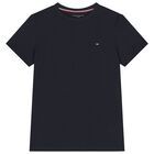 Boys Green & Navy Blue Cotton Logo T-Shirts ( 2-Pack ), 5, hi-res