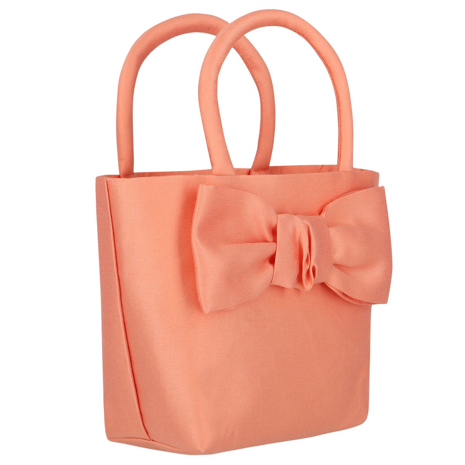 Girls Orange Bow Hand Bag, 1, hi-res image number null