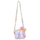 Girls Silver Iridescent Unicorn Handbag, 1, hi-res