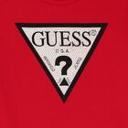 Girls Red Diamante Logo T-Shirt, 5, hi-res