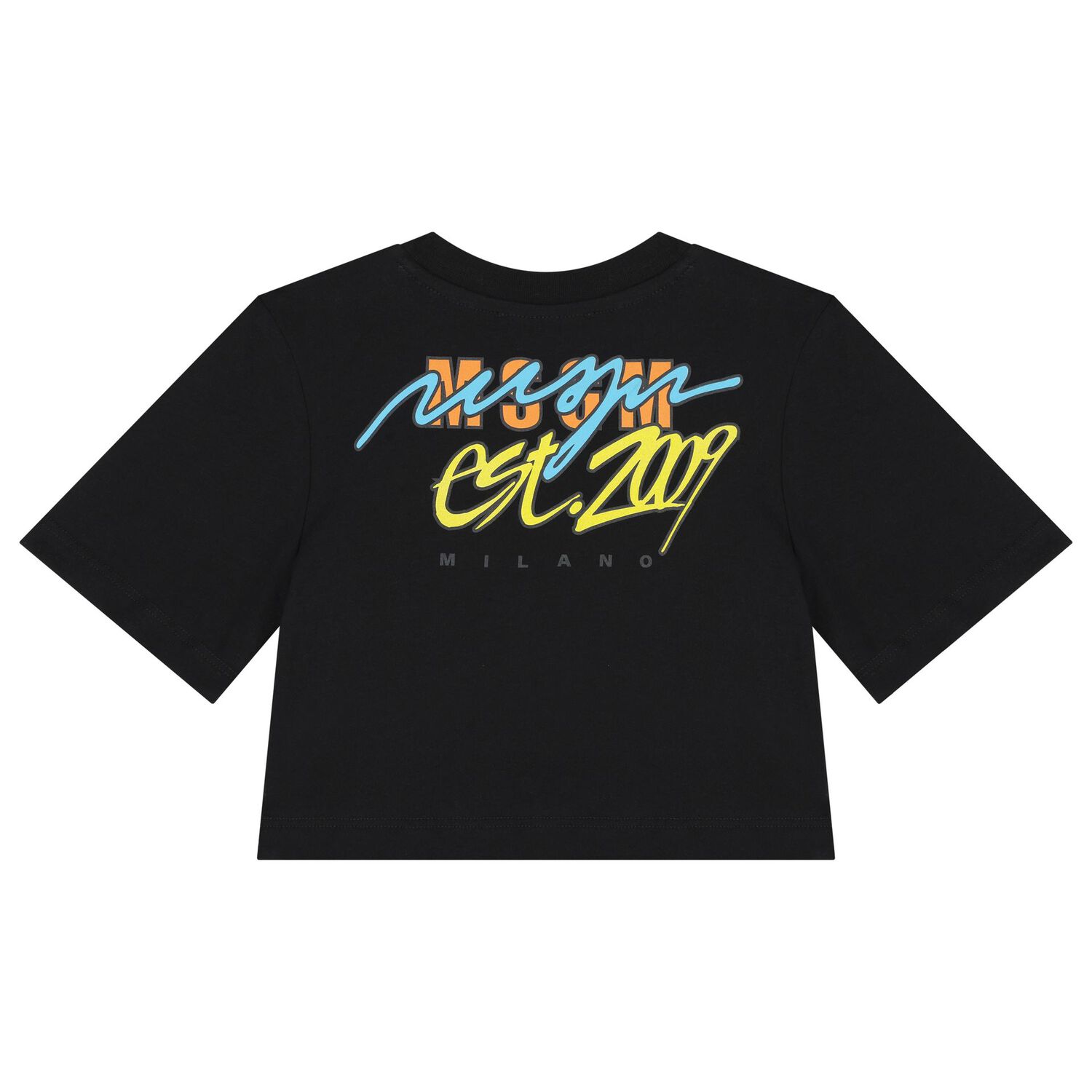 Girls Black Logo T-Shirt, 2, hi-res image number null