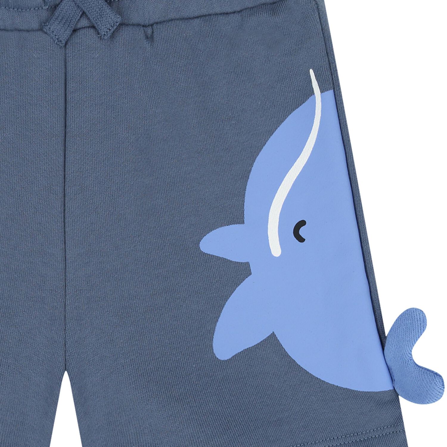Younger Boys Blue Whale Shorts, 1, hi-res