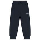 Navy Blue Logo Joggers, 2, hi-res