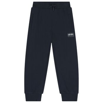 Navy Blue Logo Joggers