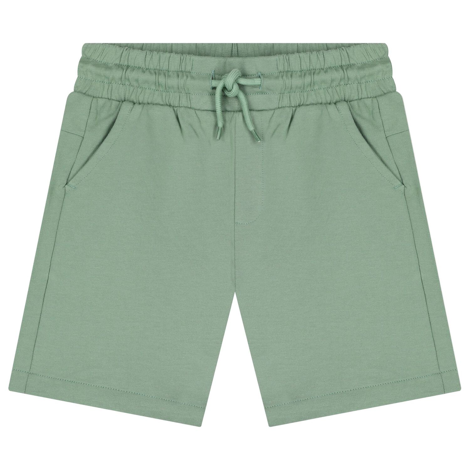 Boys White & Green Shorts Set, 1, hi-res image number null