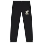 Boys Black Logo Joggers, 1, hi-res
