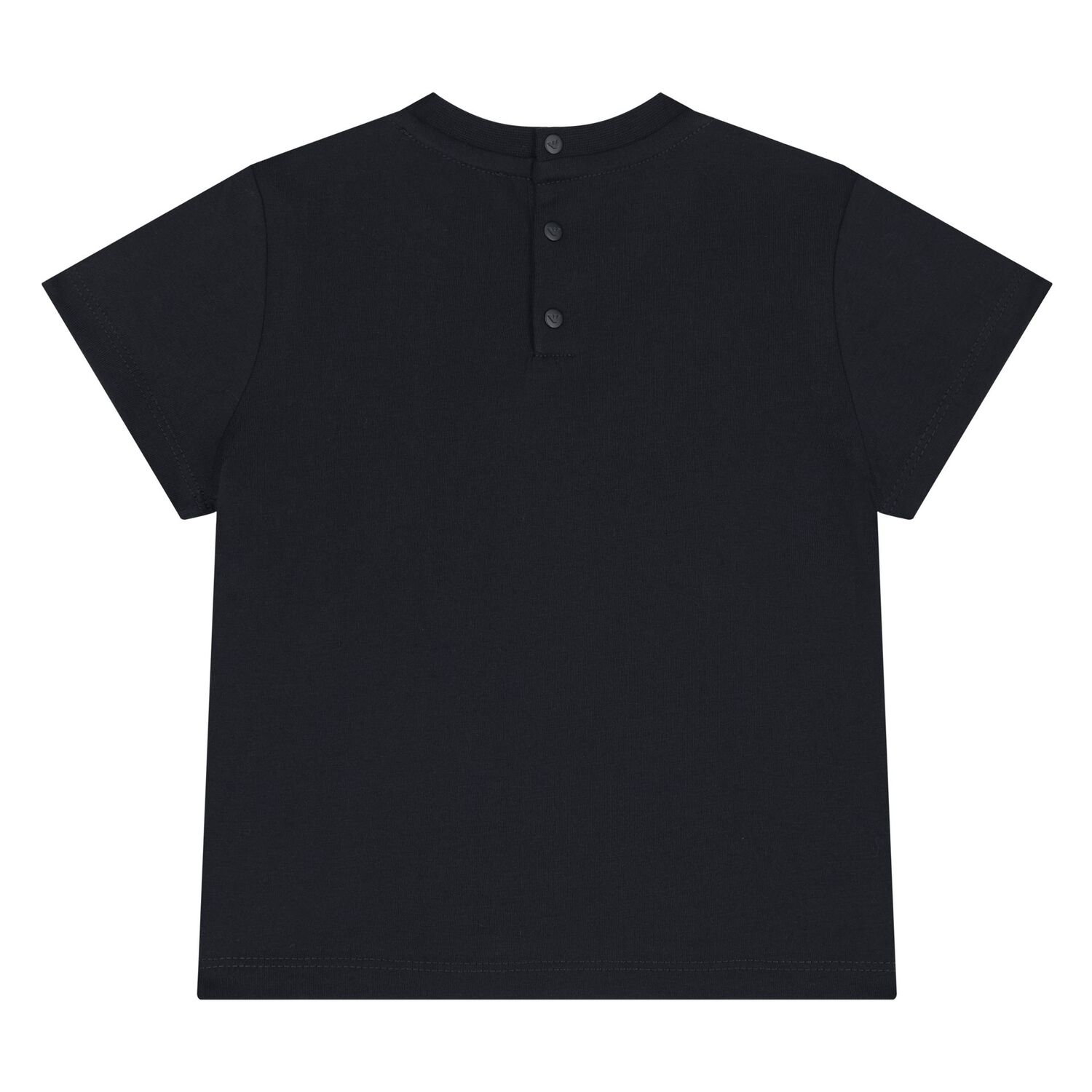 Younger Boys Navy Blue Logo T-Shirt, 1, hi-res