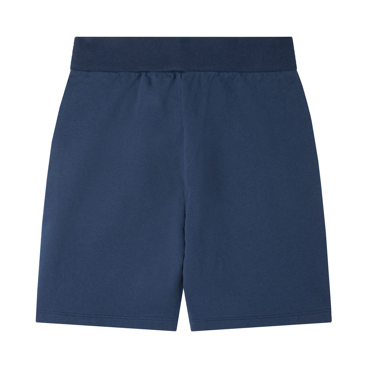 Boys Navy Tape Logo Shorts, 1, hi-res