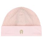 Baby Girls Pink Logo Babygrow Gift Set, 1, hi-res