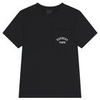 Boys Black Logo T-Shirt, 1, hi-res