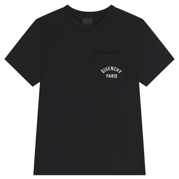 Boys Black Logo T-Shirt