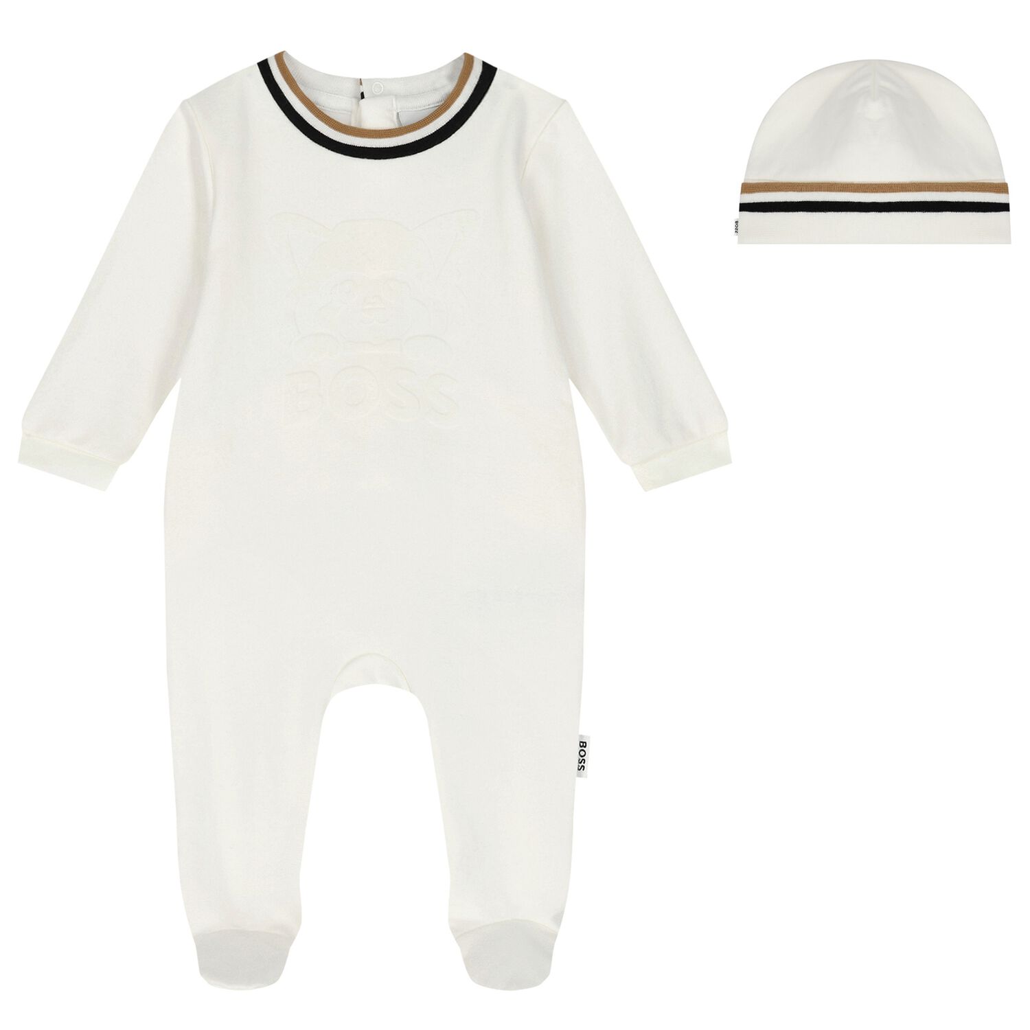 Ivory Logo Babygrow Gift Set, 1, hi-res image number null