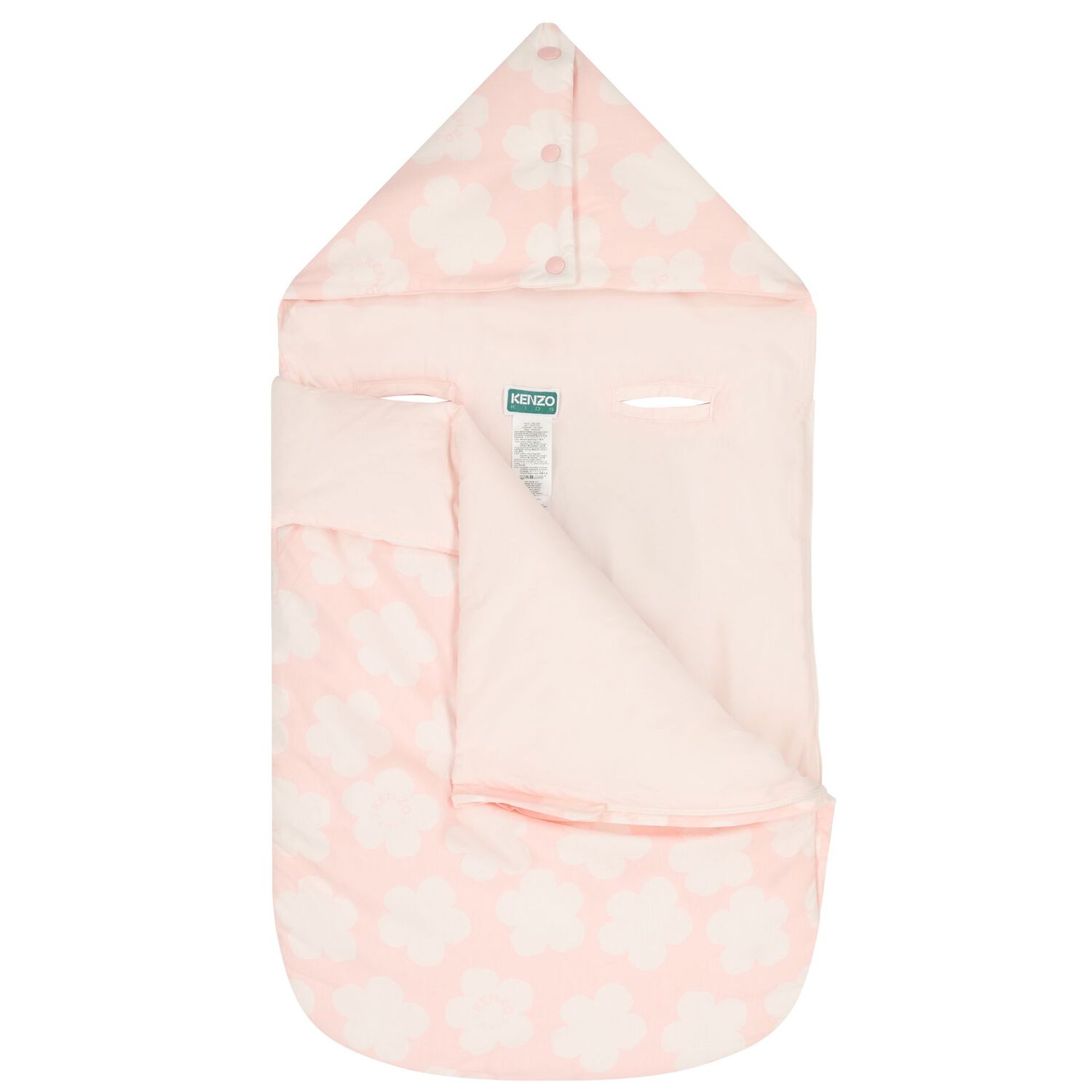 Baby Girls Pink Boke Flower Reversible Nest, 1, hi-res