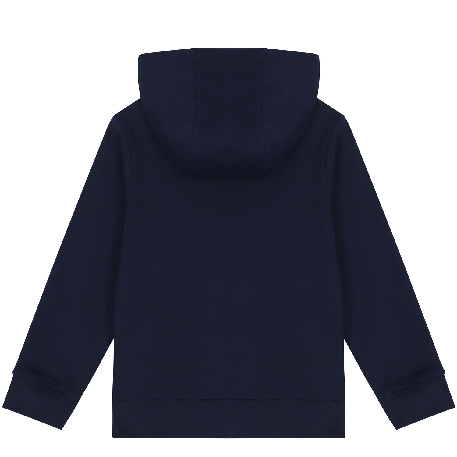 Boys Navy Logo Hooded Top, 1, hi-res