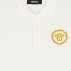 Boys Ivory Medusa Polo Shirt, 1, hi-res