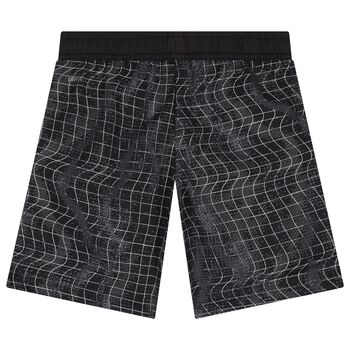 Boys Black Logo Shorts