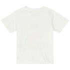 Younger Girls Ivory Logo T-Shirt, 1, hi-res