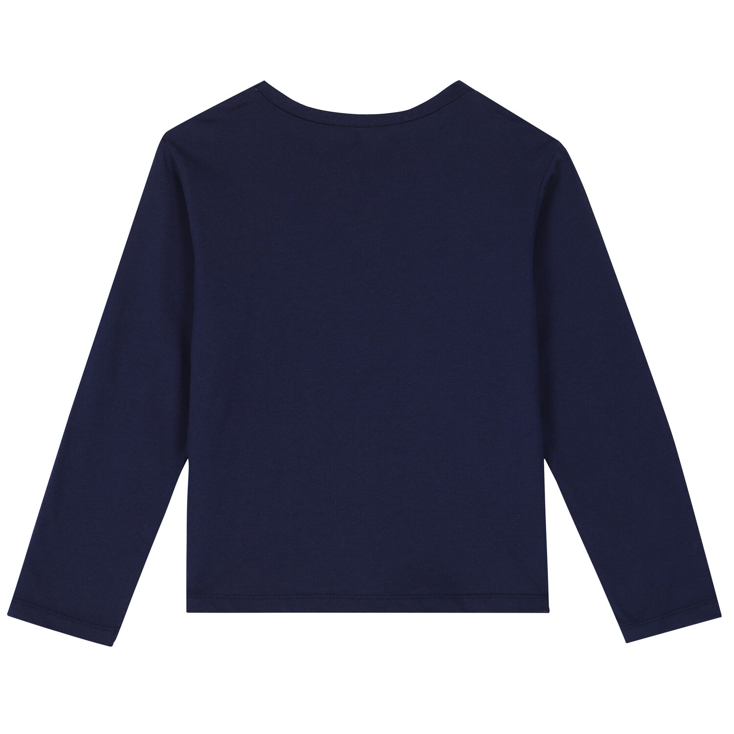 Girls Navy Unicorn Sequin Long Sleeve Top, 1, hi-res image number null