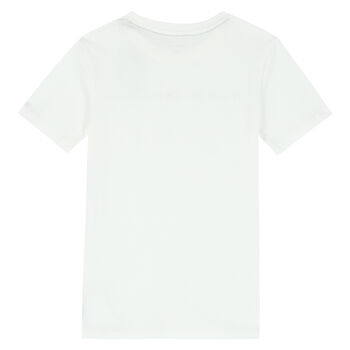 Boys White Palm Tree T-Shirt