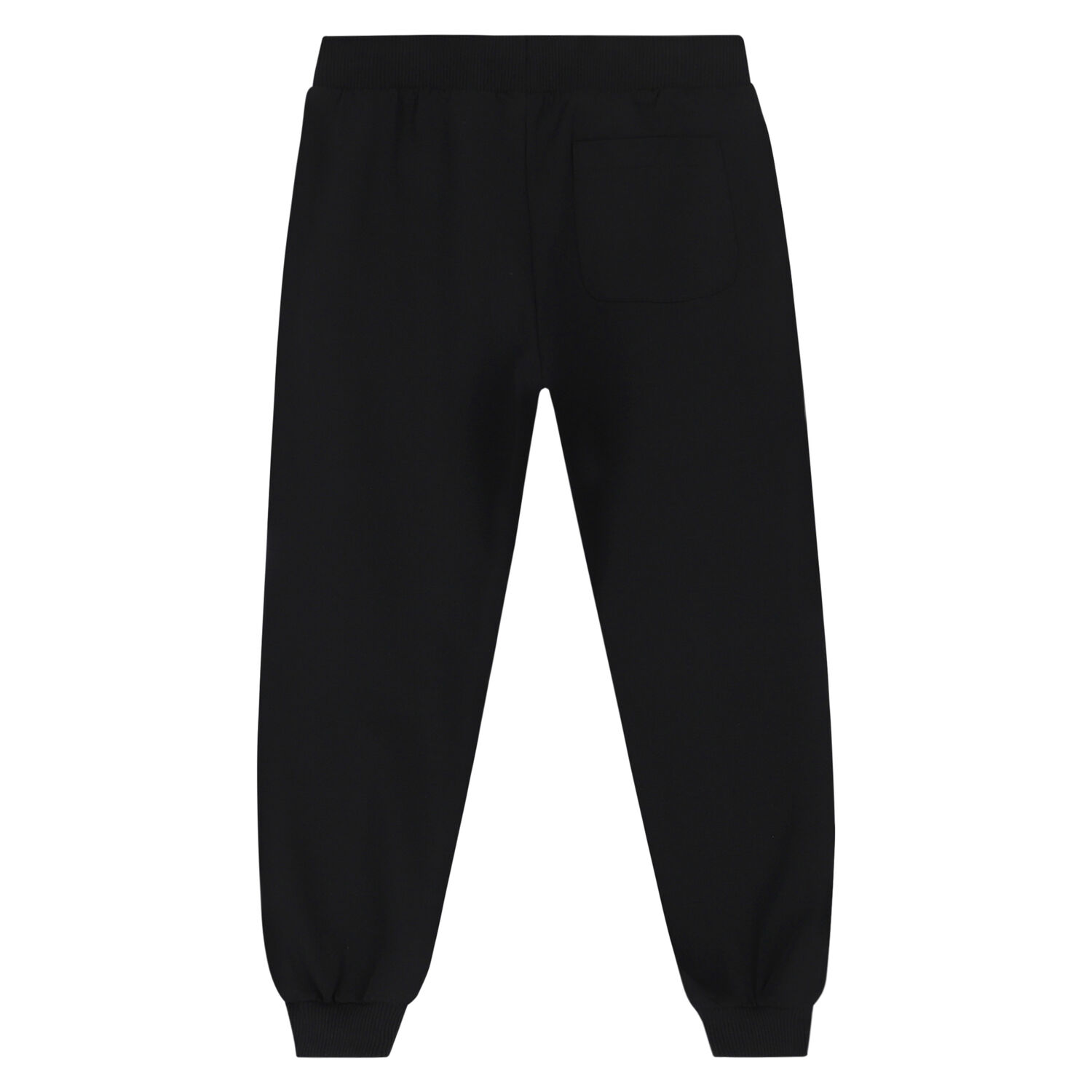 Black & Silver Logo Joggers, 1, hi-res