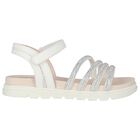Girls Silver Sandals, 2, hi-res