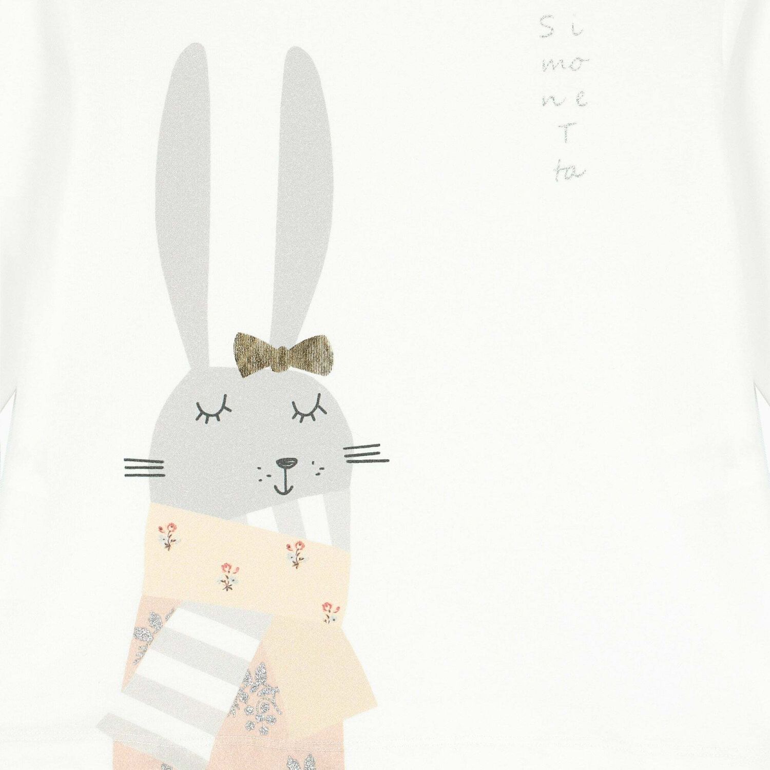 Girls White Printed Long Sleeve Top, 1, hi-res image number null