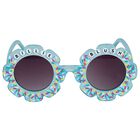Girls Blue Logo Sunglasses, 2, hi-res