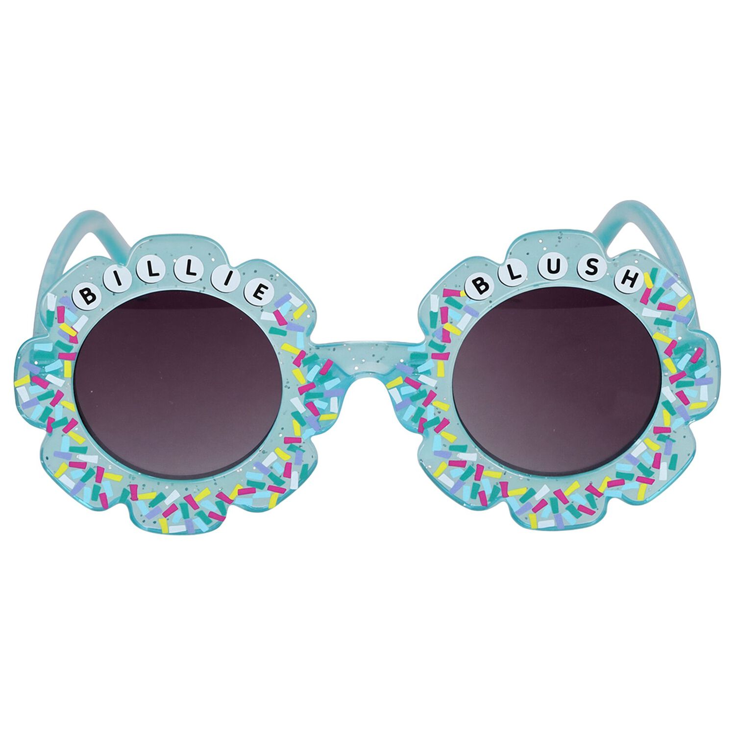 Girls Blue Logo Sunglasses, 2, hi-res