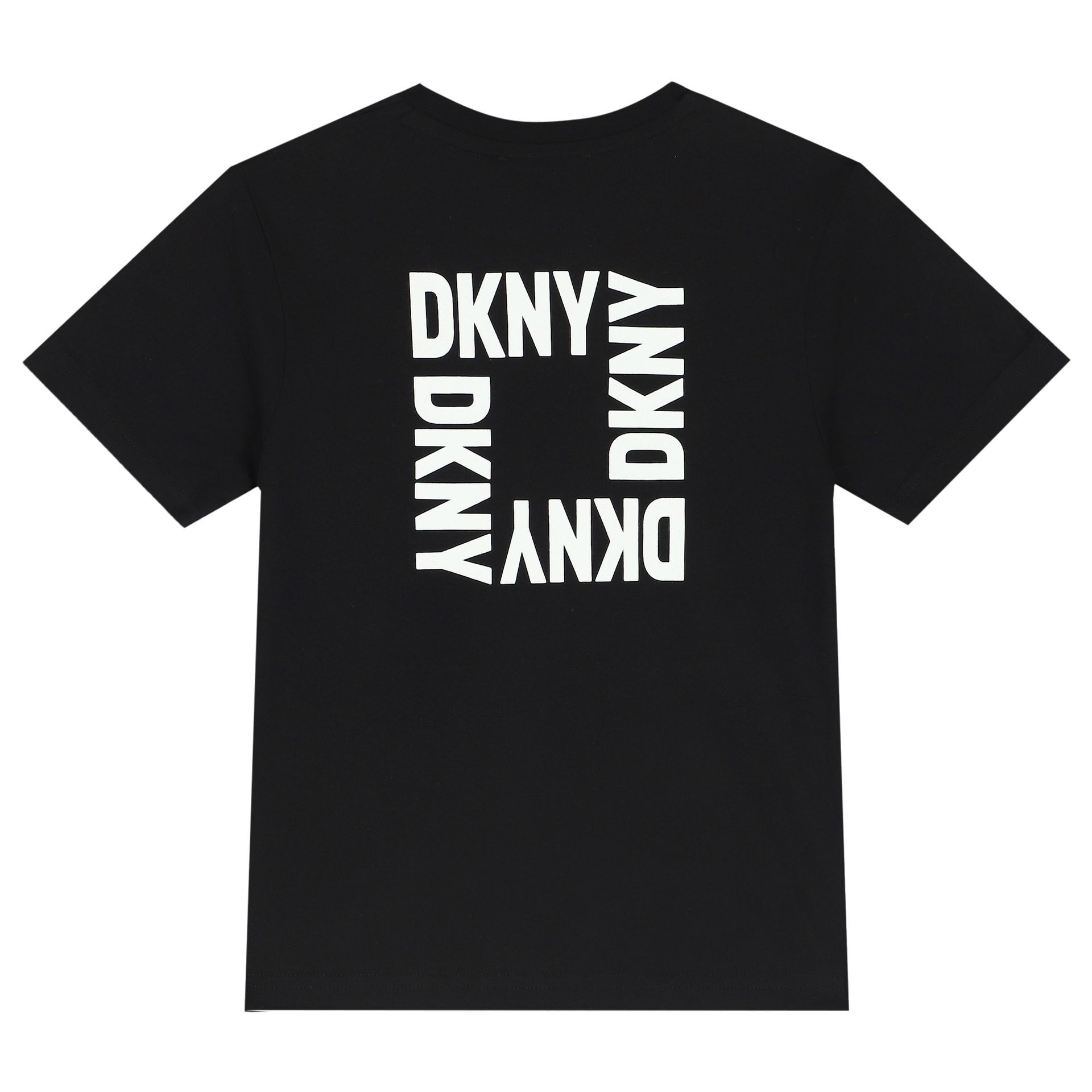 DKNY Black Logo T Shirt Junior Couture UK