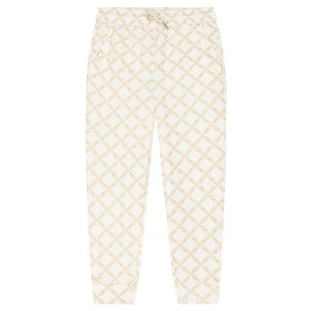Girls Ivory Logo Joggers