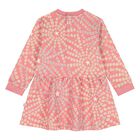 Younger Girls Pink Star Dress, 1, hi-res