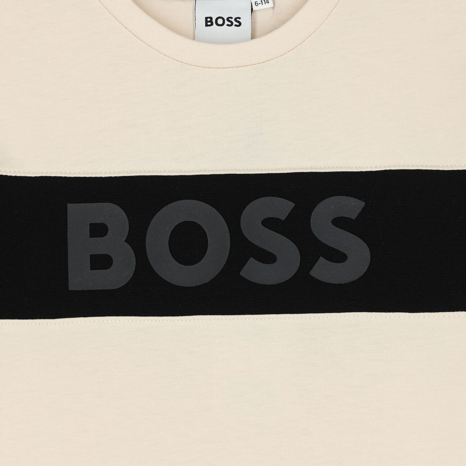 Boys Beige  & Black Logo Shorts Set, 2, hi-res