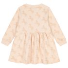 Girls Beige Horse Dress, 1, hi-res