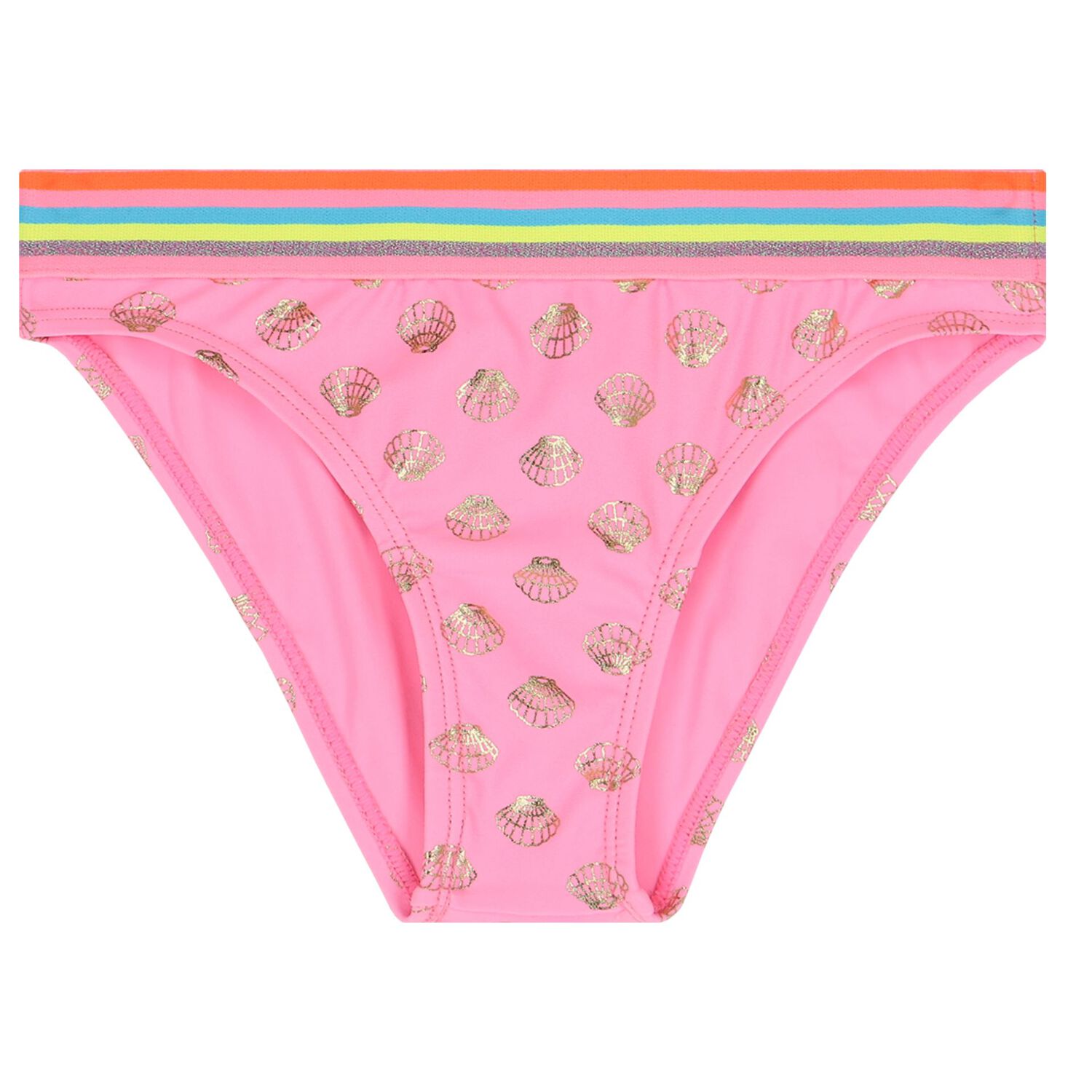 Girls Pink Shell Bikini, 1, hi-res image number null