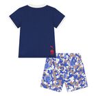 Younger Boys Blue Logo Paw Patrol Camouflage Shorts Set, 2, hi-res